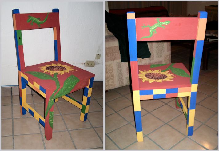 I painted this chair in Mexico, 2005