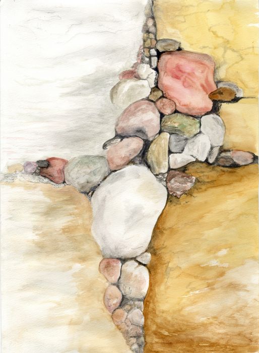 Watercolor Fun with Rocks 3