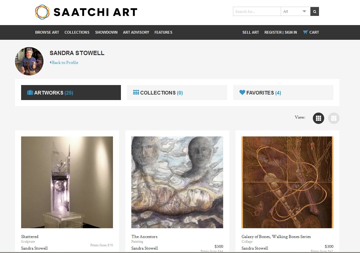 My page at Saatchi online