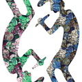 WoodenKokopelliTwoFoilFilled