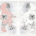 RedBootsFlowerSilhouetteDouble